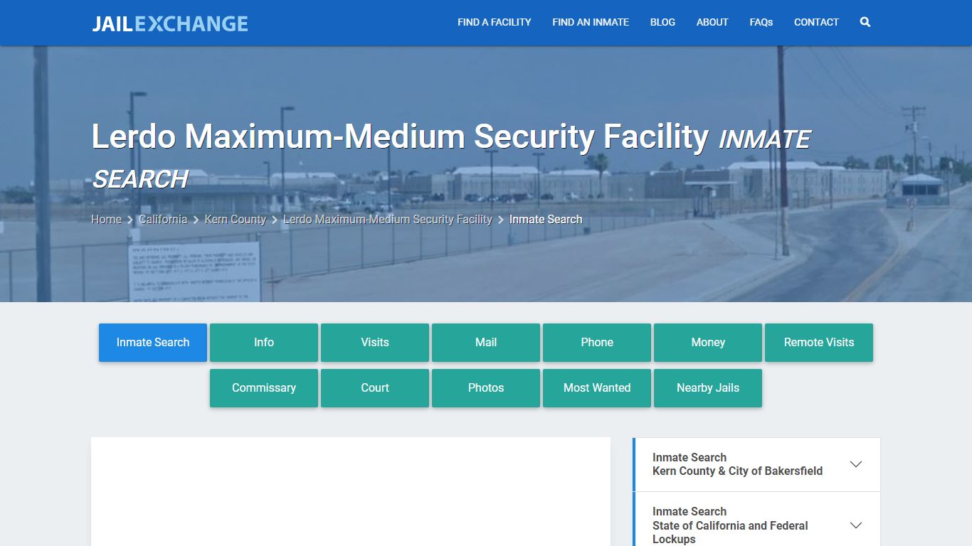 Lerdo Maximum-Medium Security Facility Inmate Search